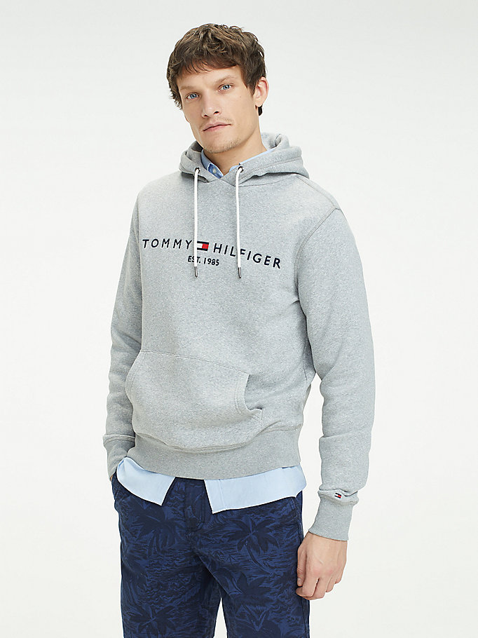 TOMMY HILFIGER CORE GREY HOOD | Morans Menswear and Clothing, Thurles ...