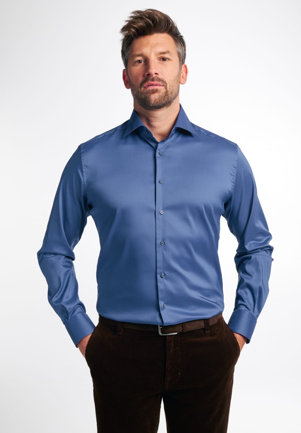 ETERNA SLIM FIT MARINE BLUE ST | Morans Menswear and Clothing, Thurles ...