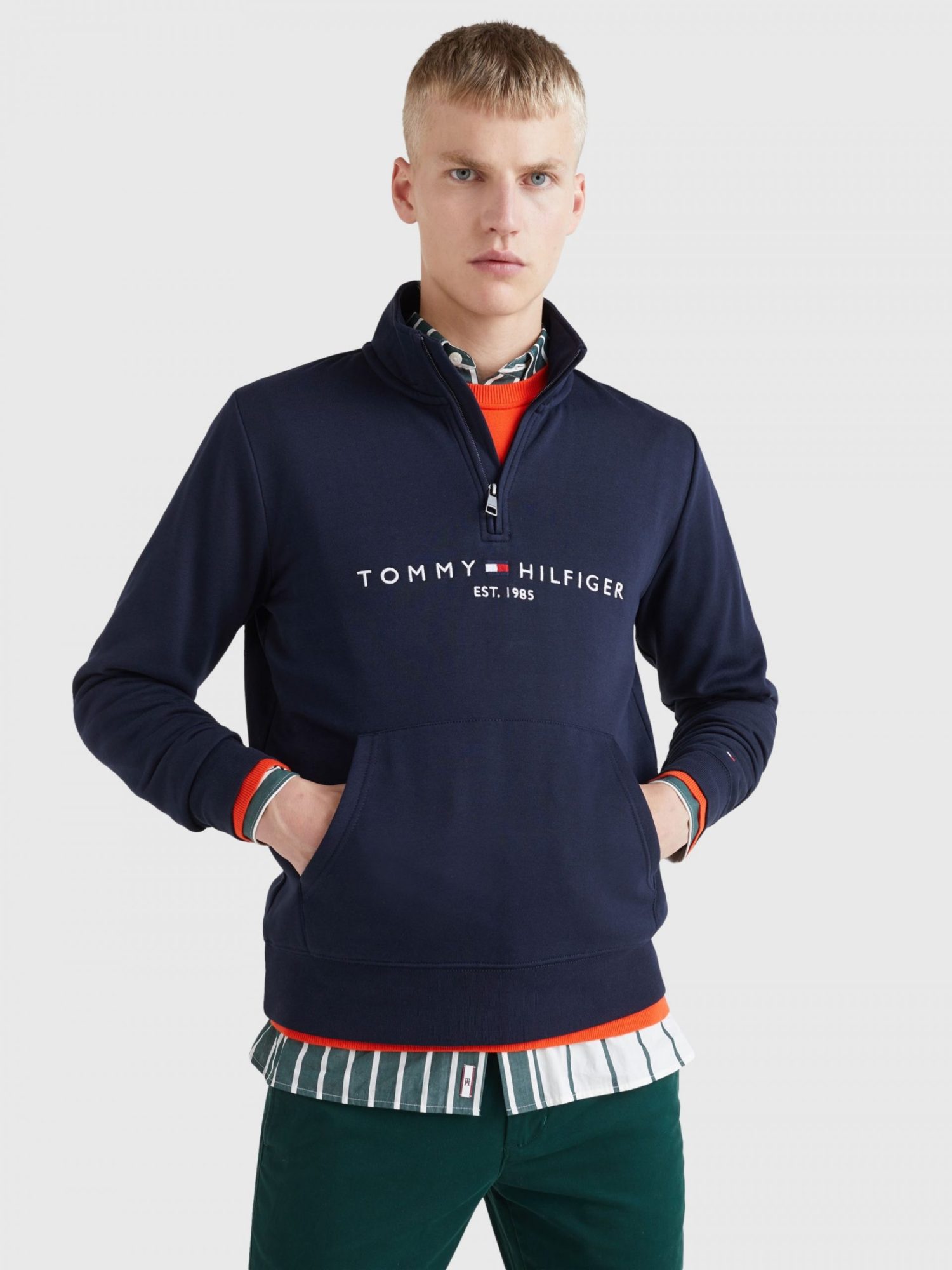 TOMMY HILFIGER LOGO MOCKNECK | Morans Menswear and Clothing, Thurles ...