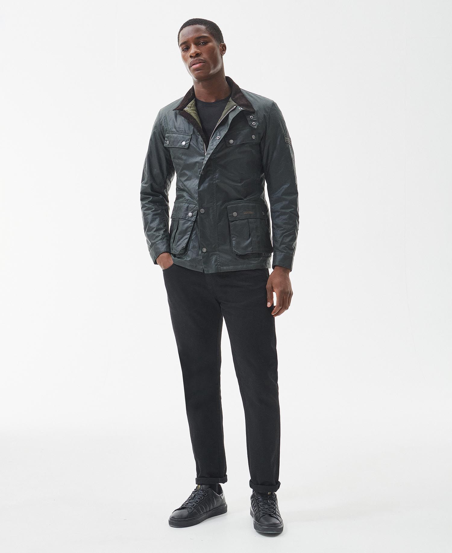 Barbour duke best sale jacket mens Pink