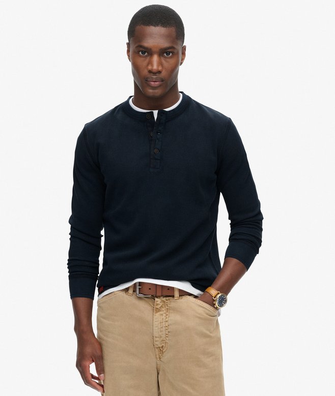 SUPERDRY VINTAGE TEX GRANDAD TOP Morans Menswear and Clothing Thurles Co. Tipperary