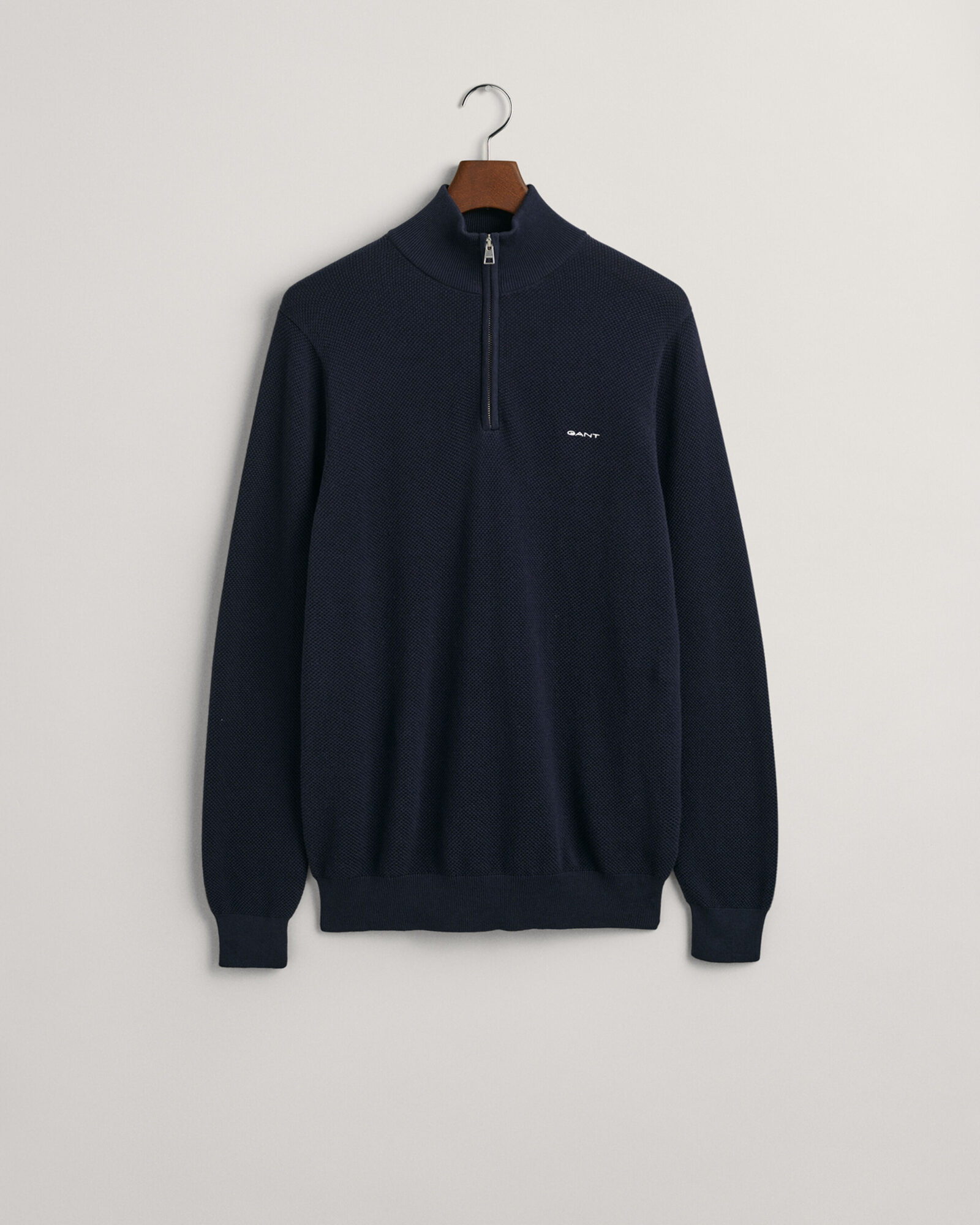 GANT COTTON 1 2 ZIP SWEATER Morans Menswear and Clothing Thurles Co. Tipperary
