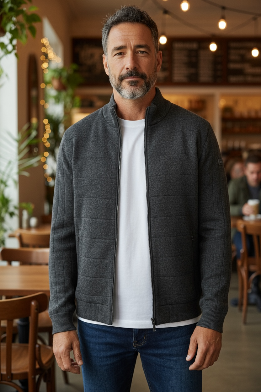 BUGATTI GREY HYBRID JACKET