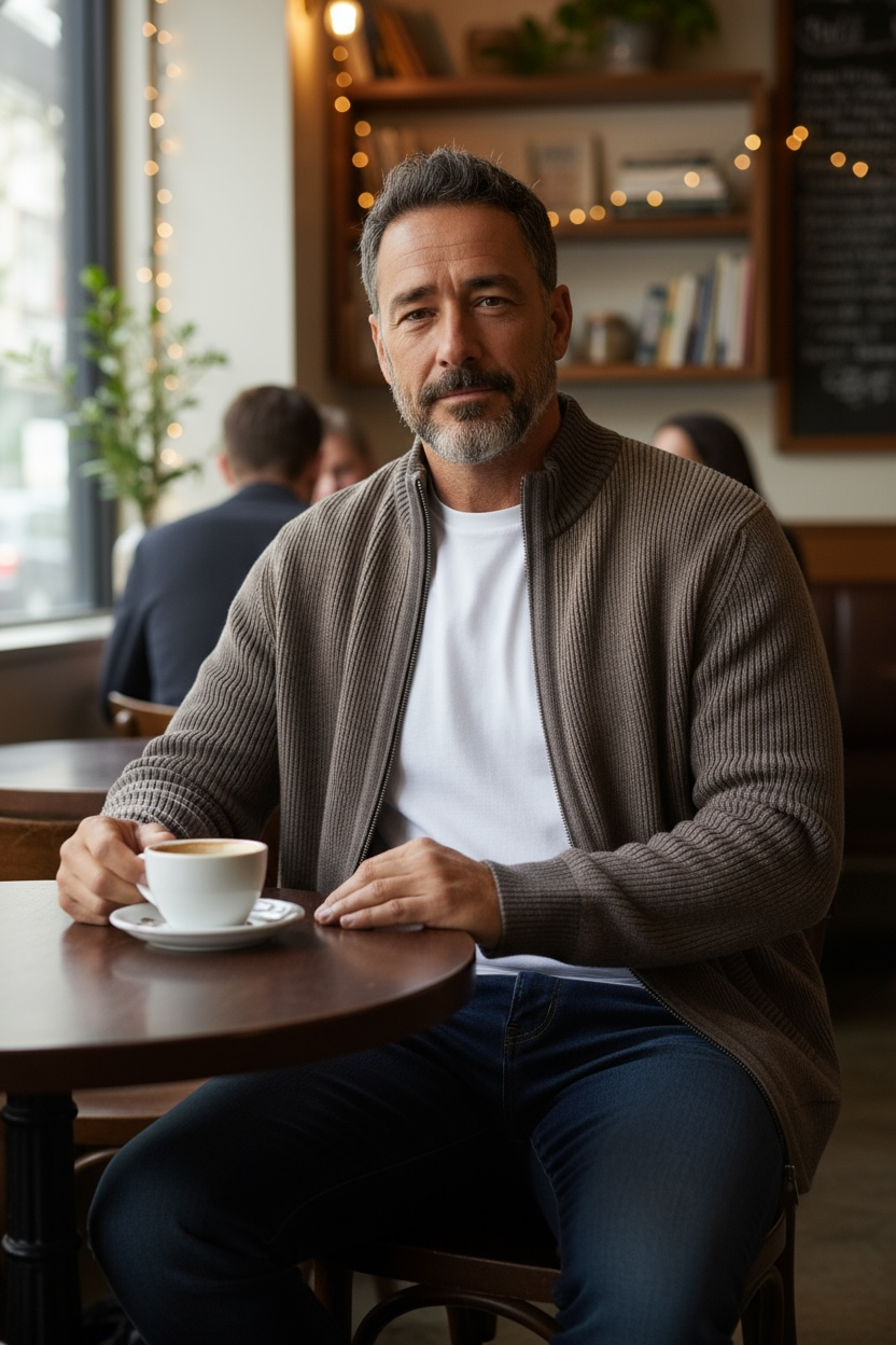 BUGATTI ZIP CARDIGAN