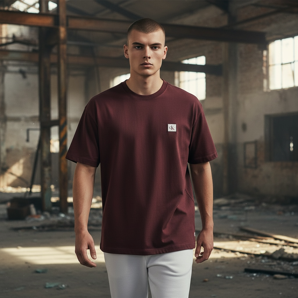 CALVIN KLEIN BADGE 30S JERSEY TEE