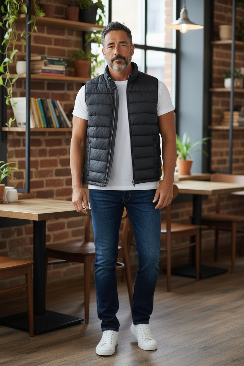 BUGATTI NAVY GILET