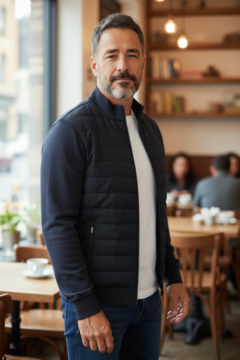 BUGATTI NAVY HYBRID JACKET