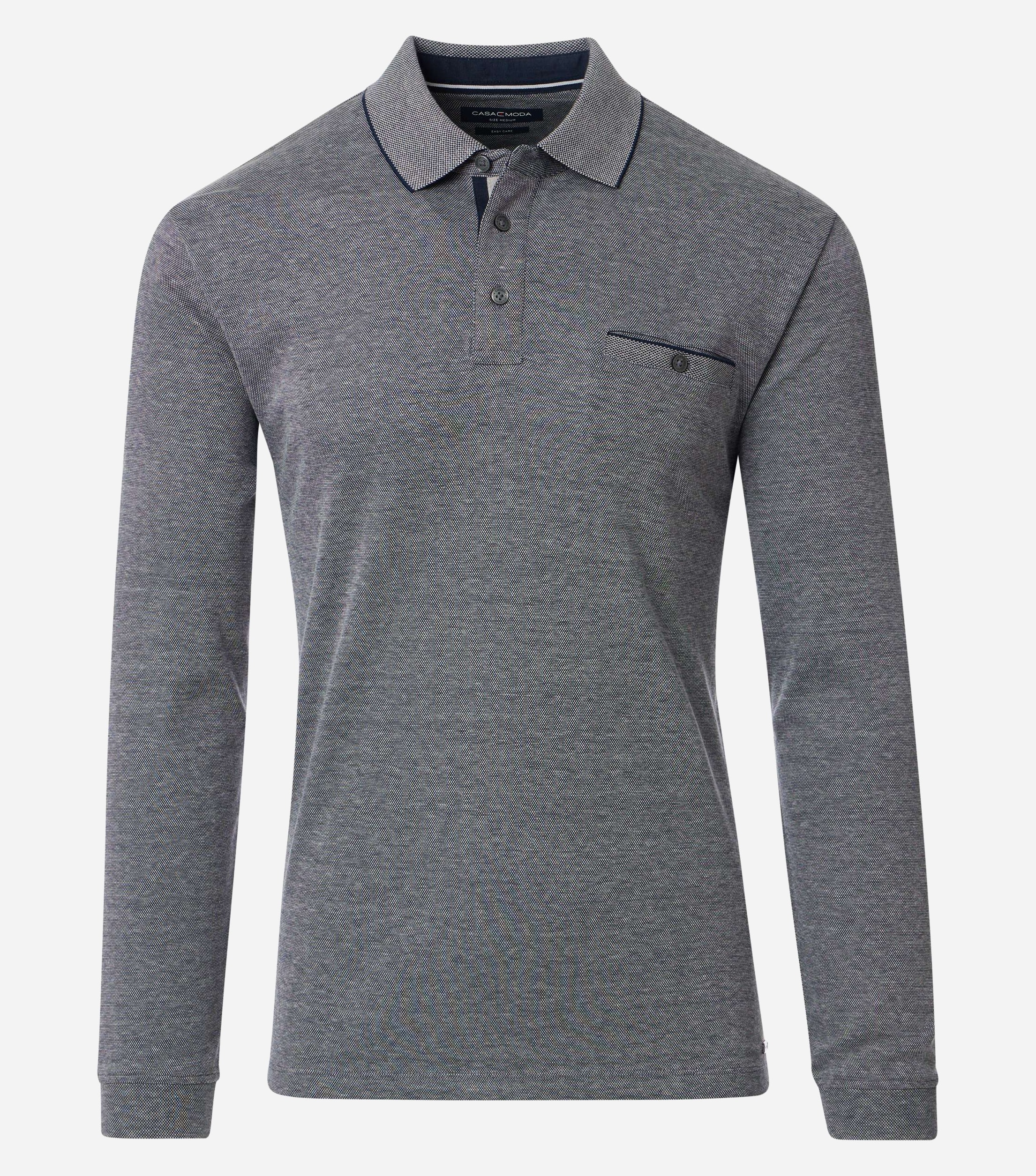 CASA MODA DK NAVY L/S POLO