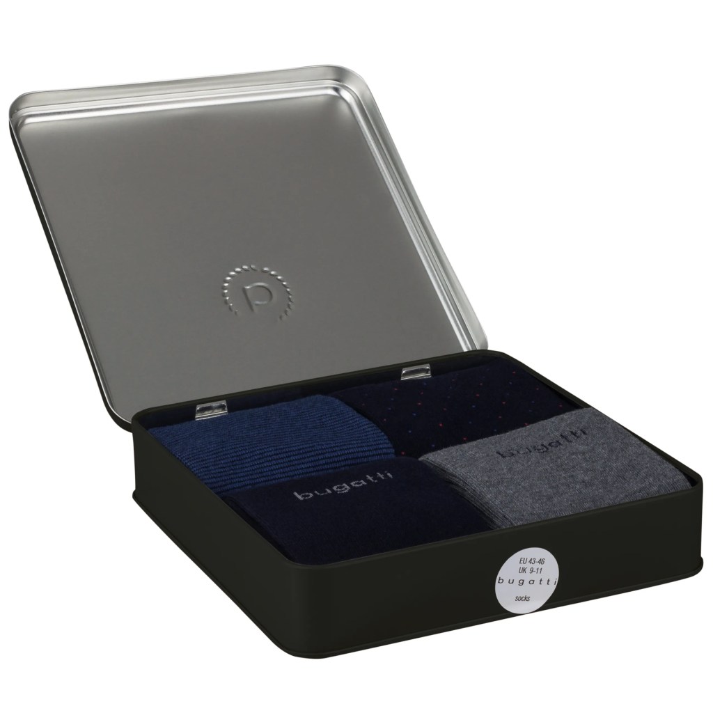 BUGATTI 4 PACK SOCKS GIFTBOX