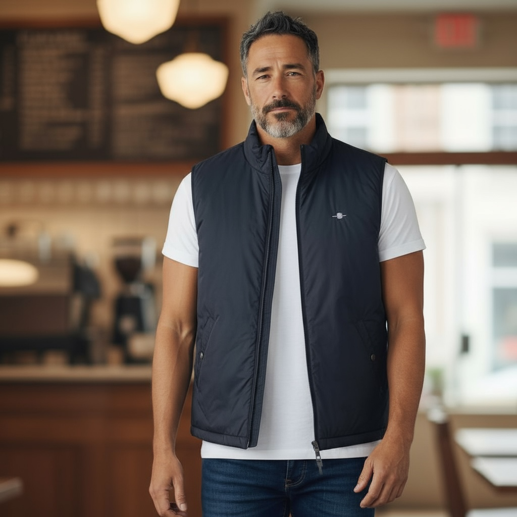 GANT LIGHT INSULATED NAVY VEST