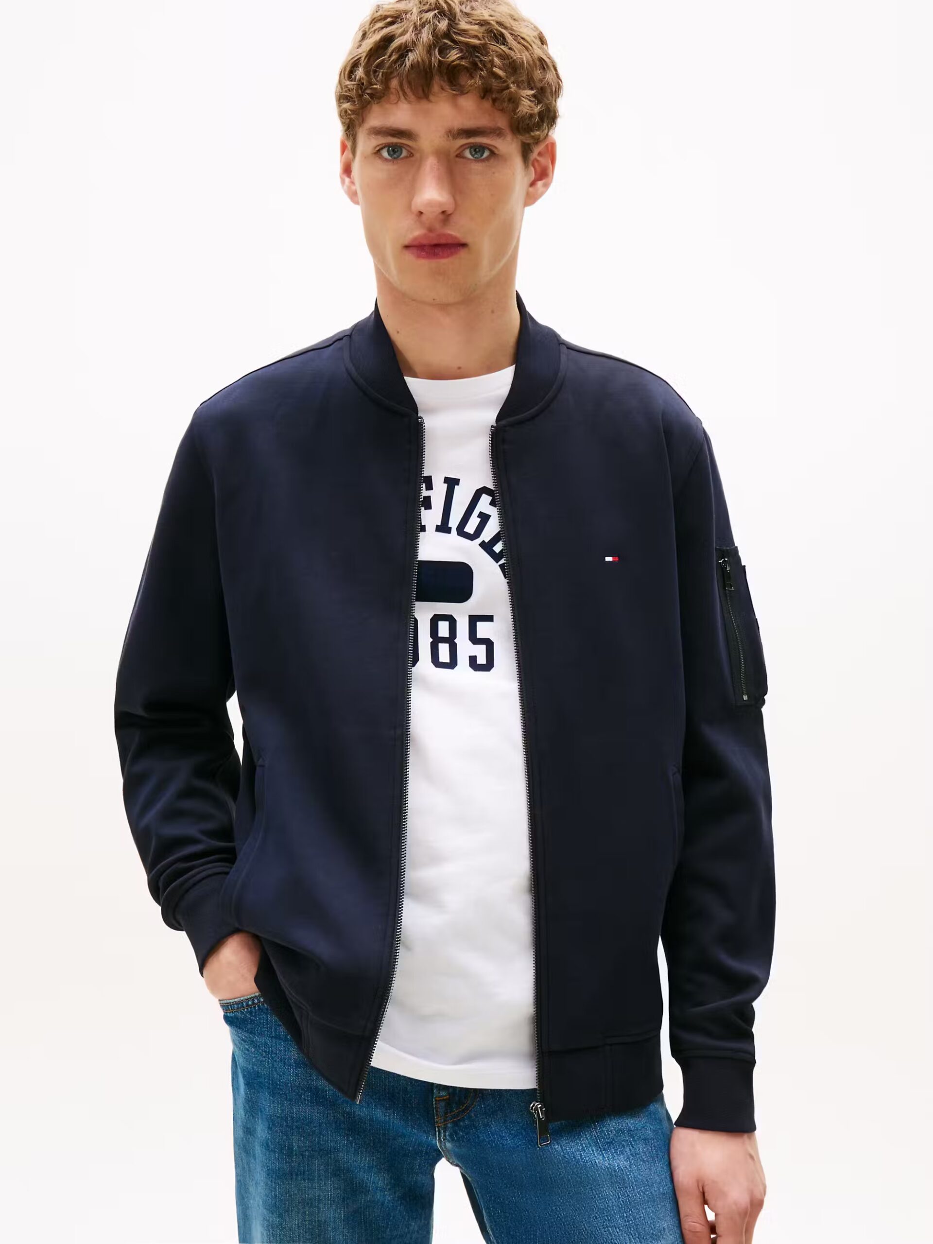 TOMMY HILFIGER ESS IN-TECHNO FULL ZIP SWEATSHIRT