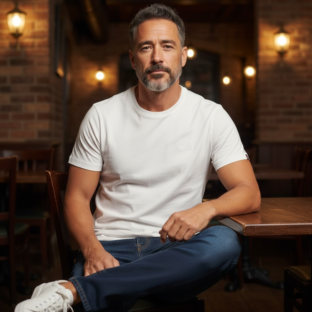 SUPERDRY ESS LOGO EMB TEE