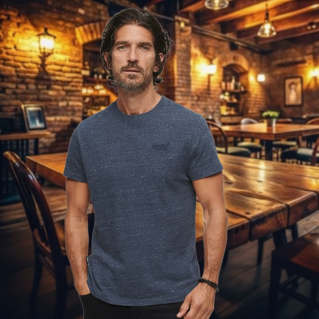 SUPERDRY ESS LOGO EMB TEE