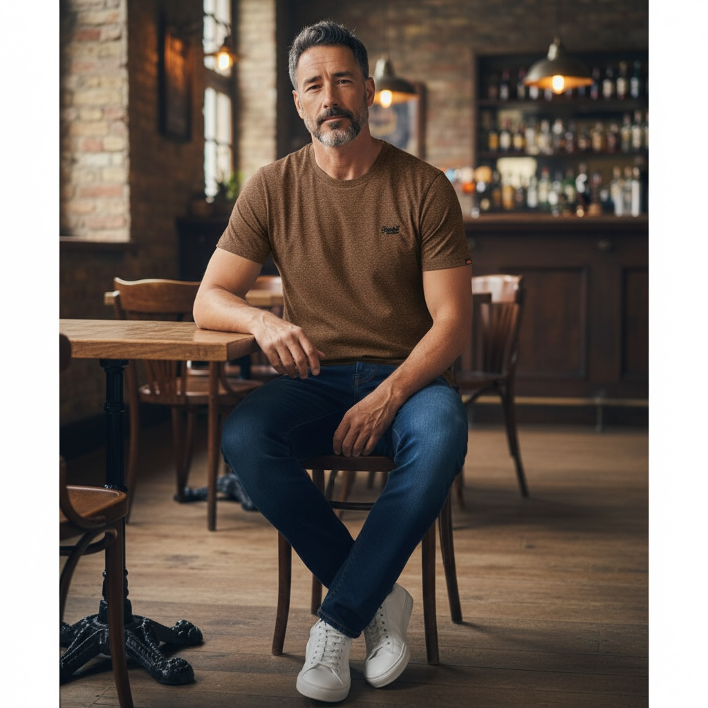 SUPERDRY ESS LOGO EMB TEE