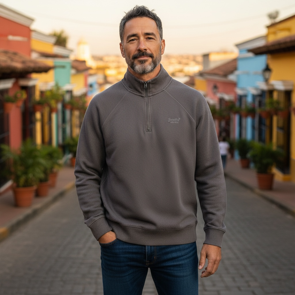 SUPERDRY ESS LOGO RAGLAN HENLY SWEATSHIRT