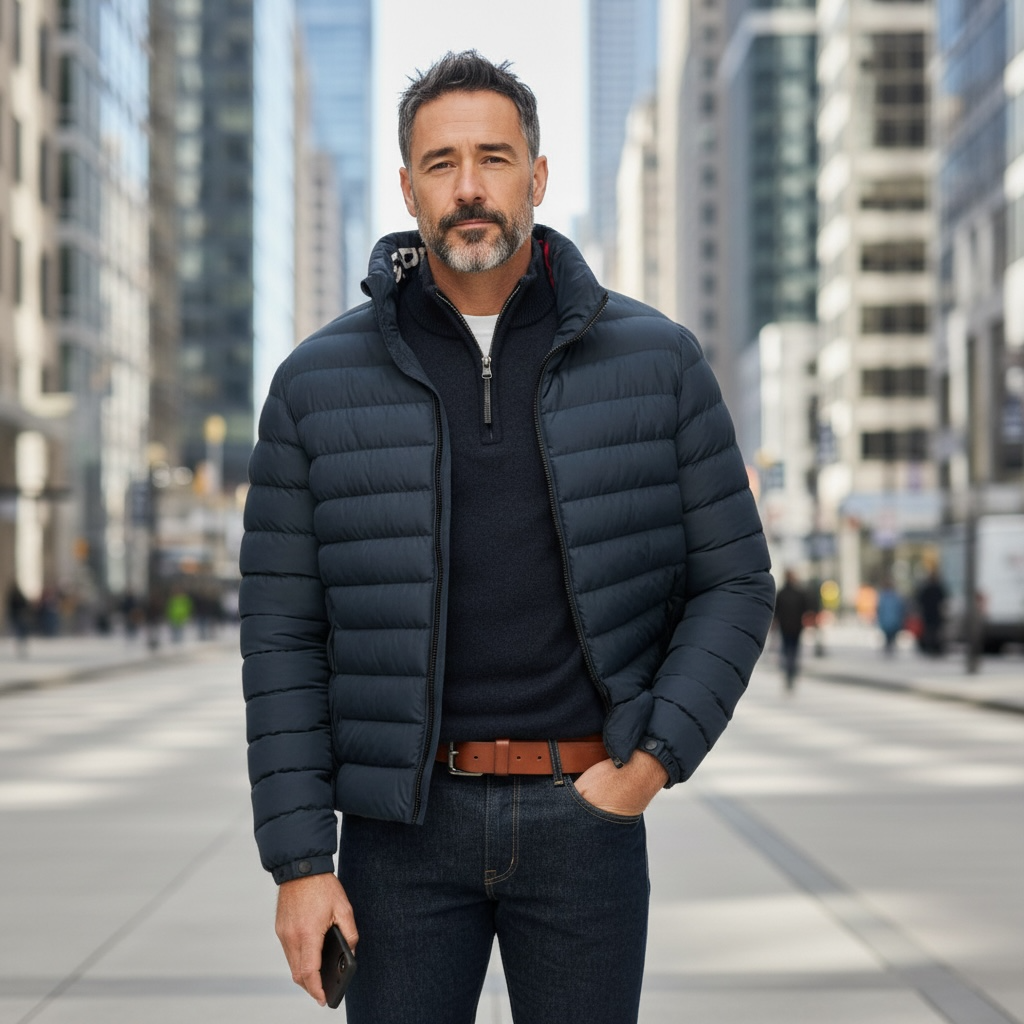 SUPERDAY FUJI PRINTED PADDED JACKET