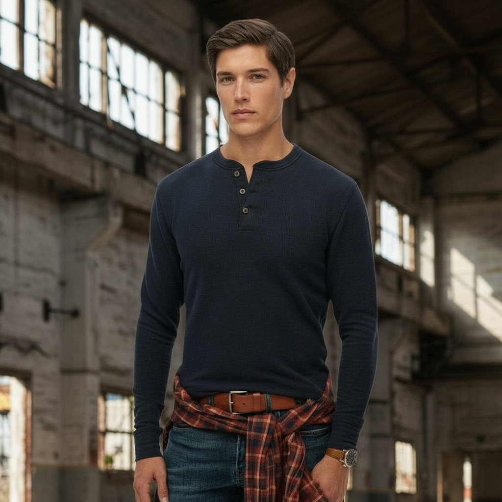 SUPERDRY MERCHANT GRANDAD TOP