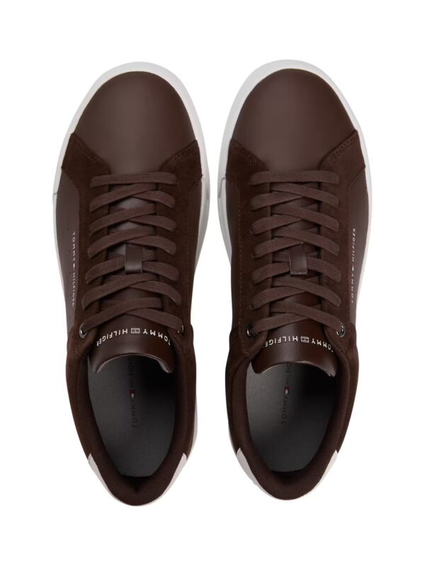 TOMMY HILFIGER COURT MIX NUBUK TRAINERS - Image 3
