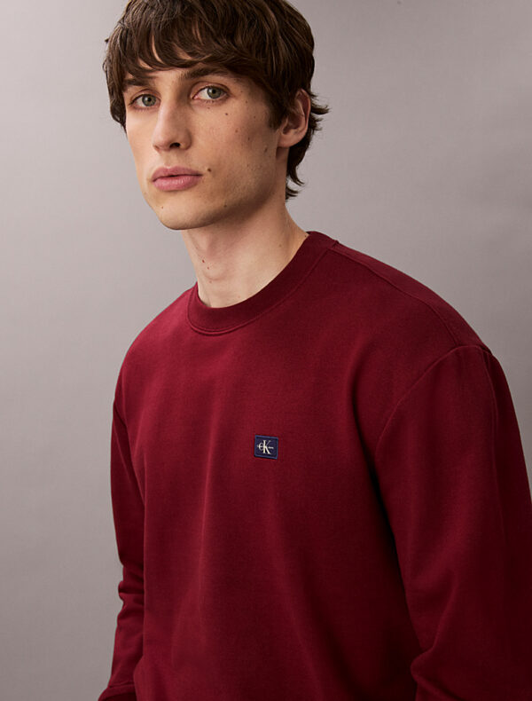 CALVIN KLEIN 350 TERRY BADGE CREW SWEAT - Image 2