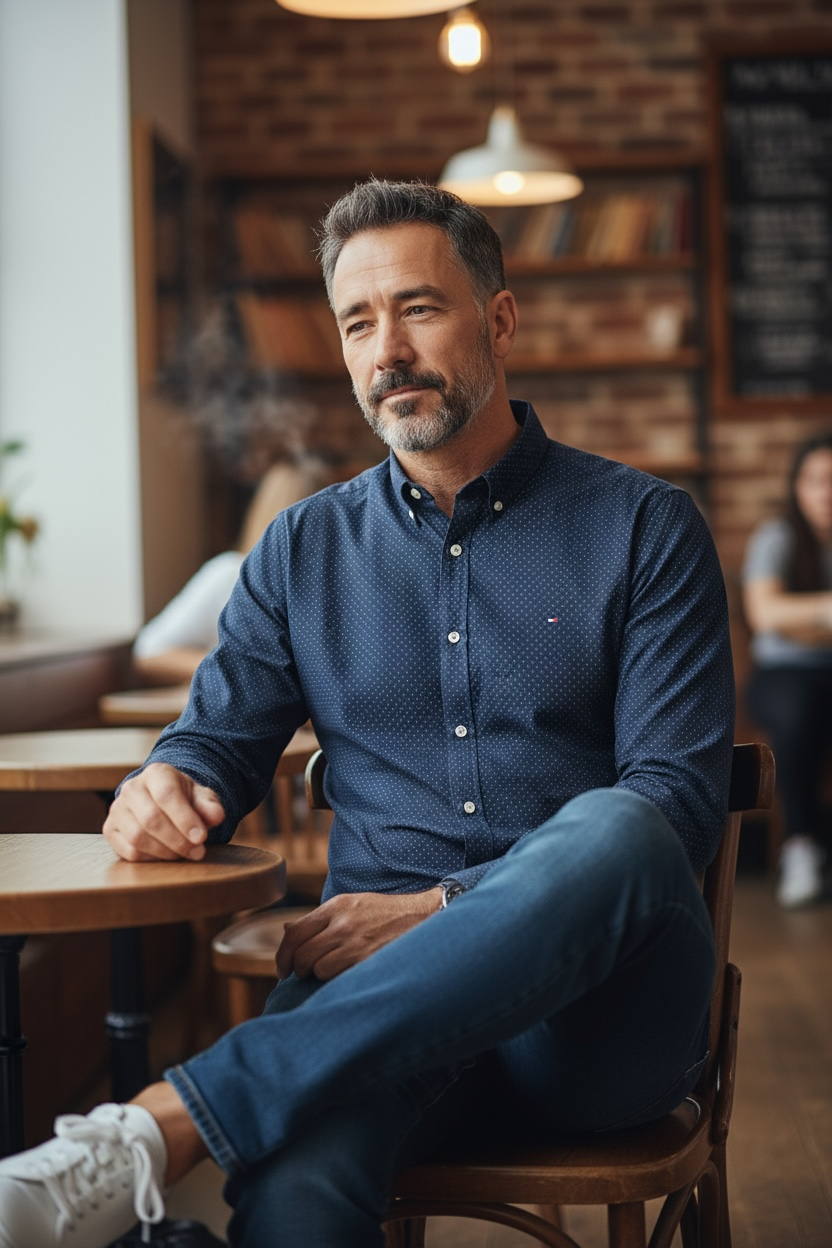 TOMMY HILFIGER CORDUROY PRINT SHIRT