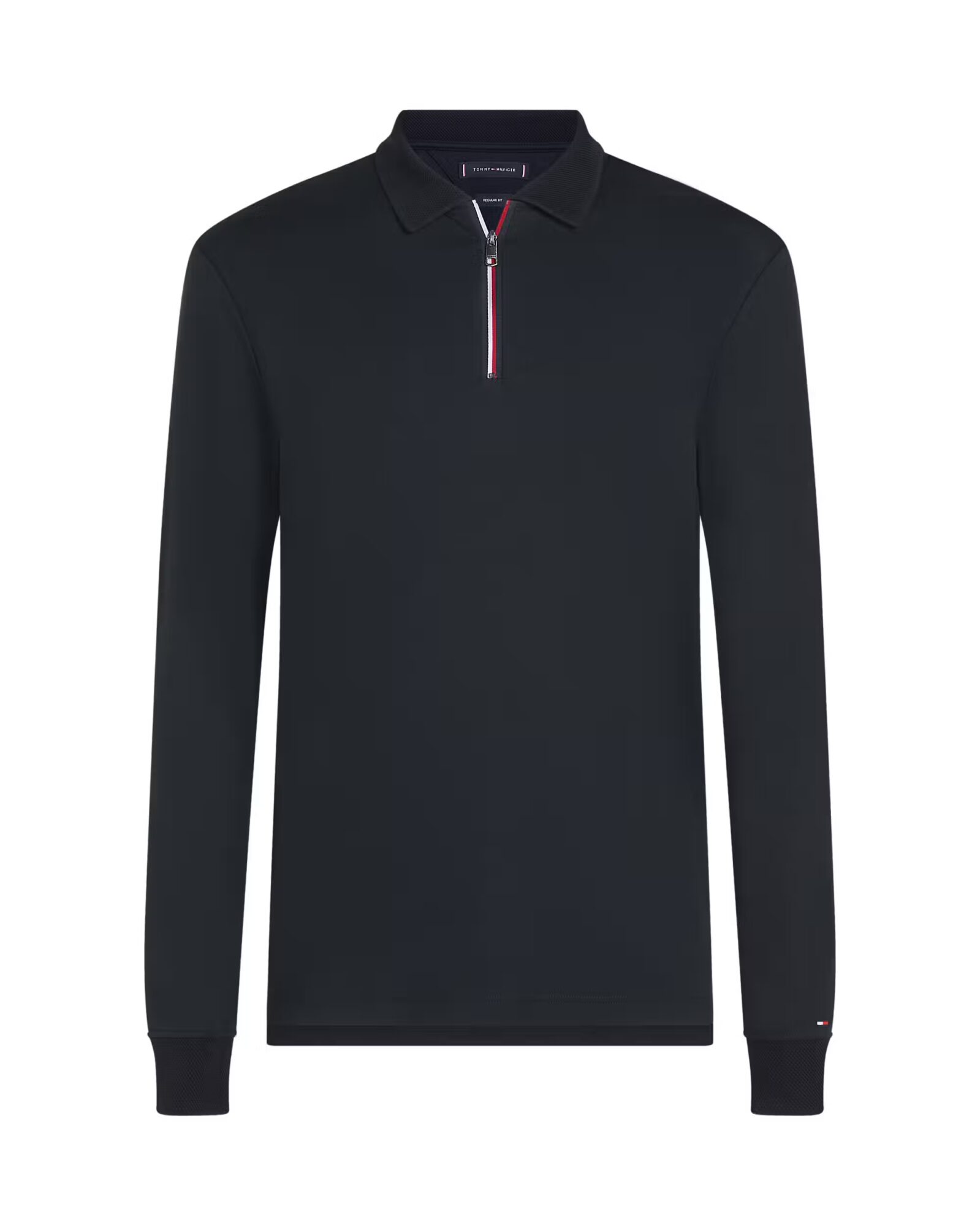 TOMMY HILFIGER LS ZIP INTERLOCK SWEAT