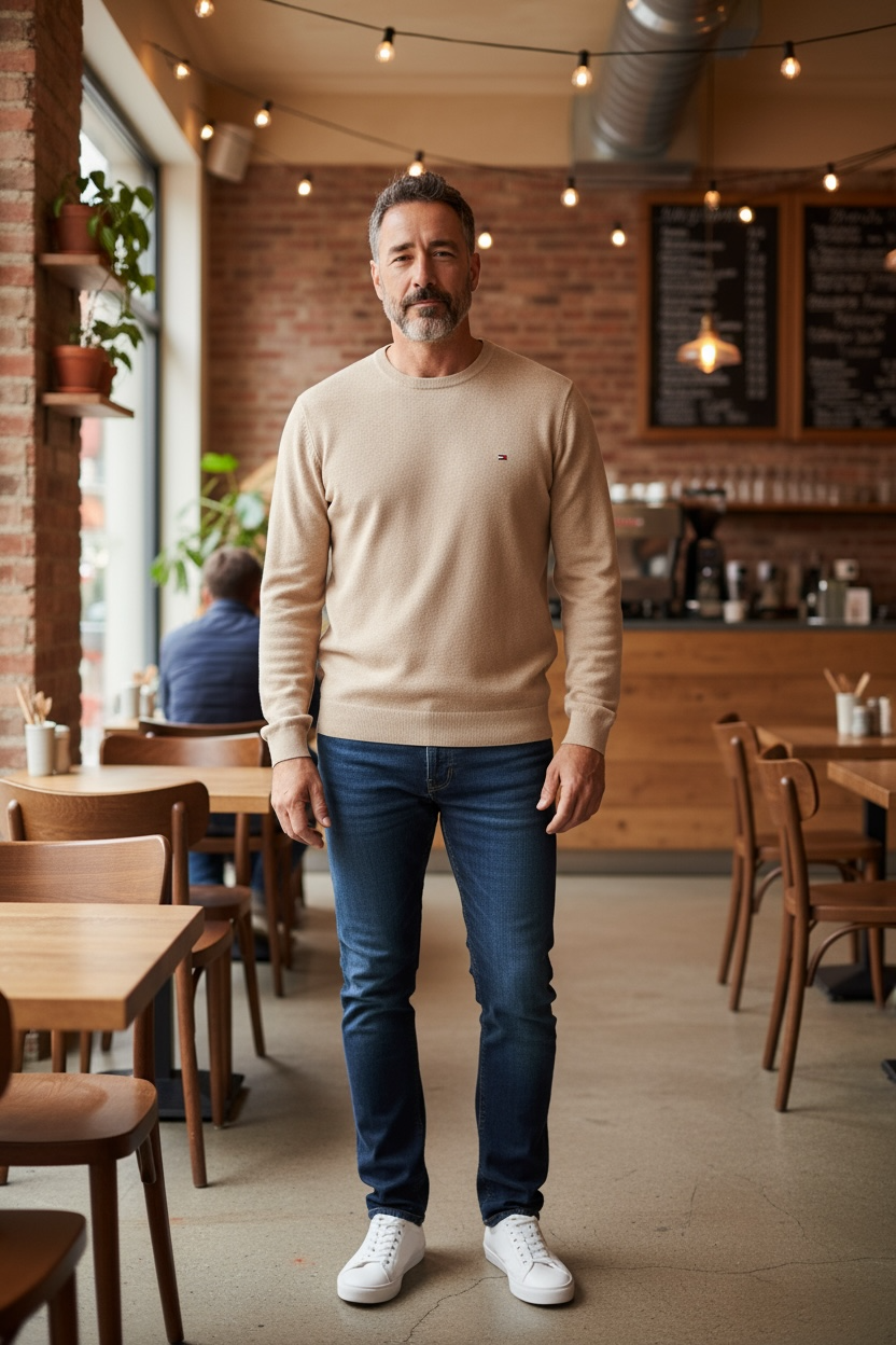 TOMMY HILFIGER ESS STRUCTURE COTTON SWEATER