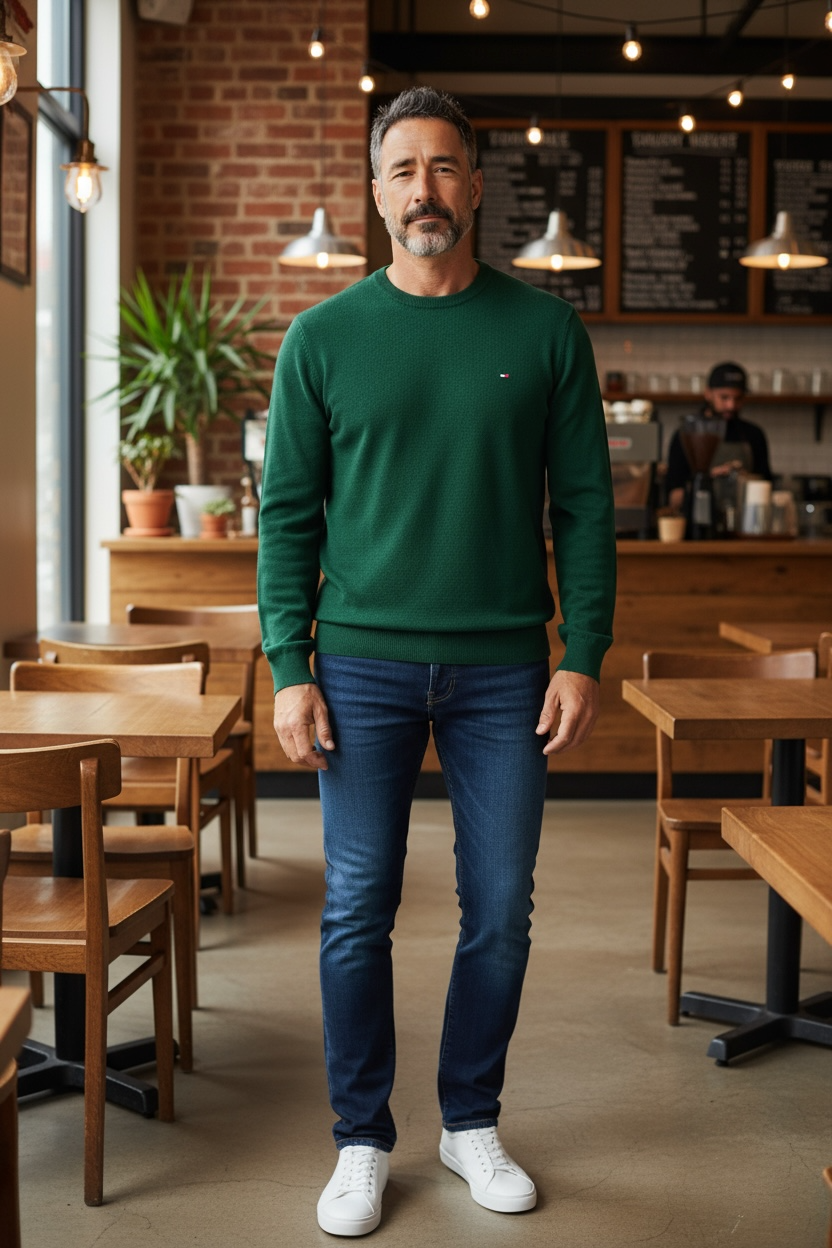 TOMMY HILFIGER ESS STRUCTURE COTTON SWEATER