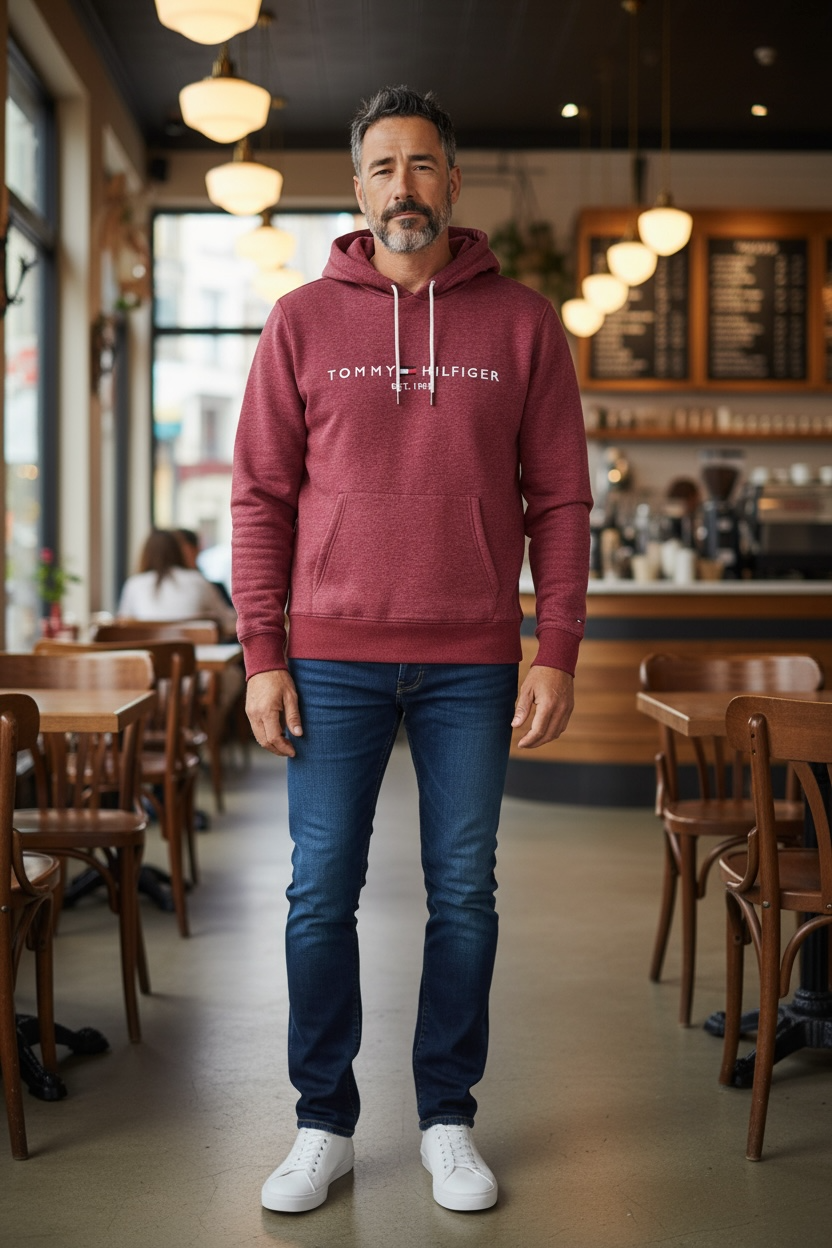 TOMMY HILFIGER LOGO HOODY