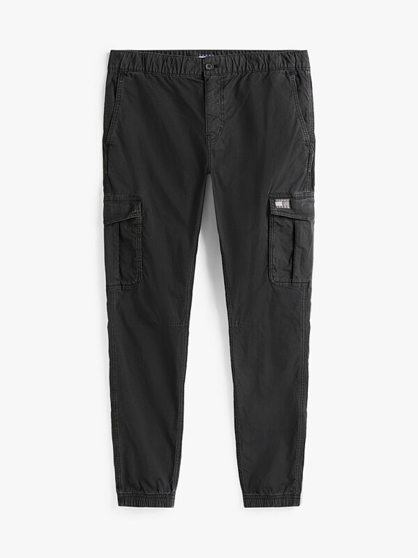 TOMMY JEANS SCANTON BLACK CARGO PANTS - Image 3