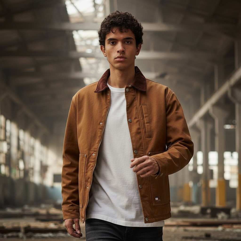 TOMMY JEANS TWILL CHORE JACKET