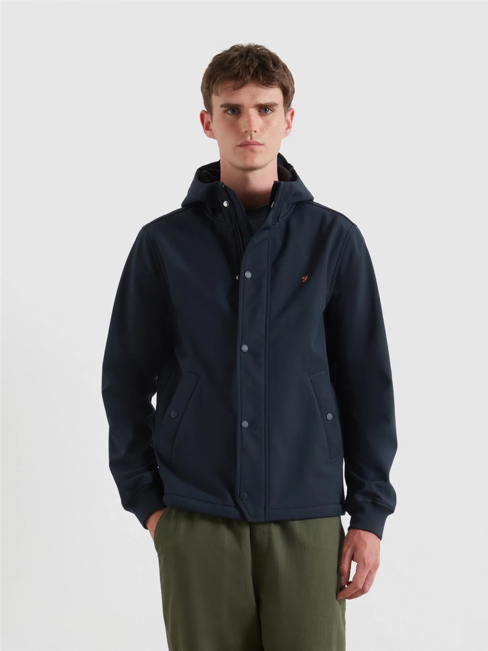 FARAH BRYDON SOFTSHELL NAVY JACKET