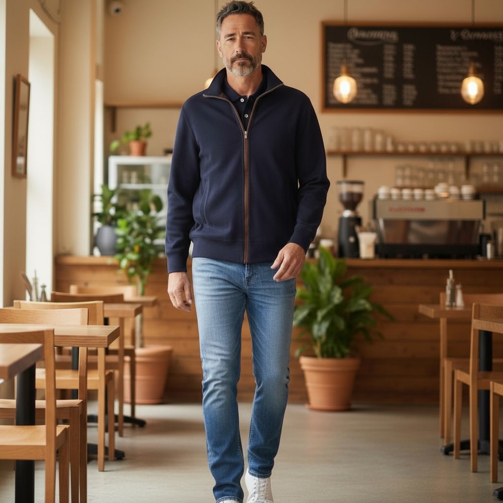 GANT SACKER RIB FULL ZIP CARDIGAN