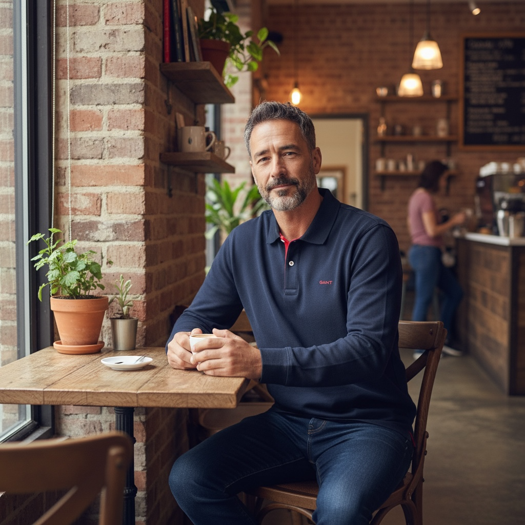 GANT REG CONTRAST PIQUE LS POLO