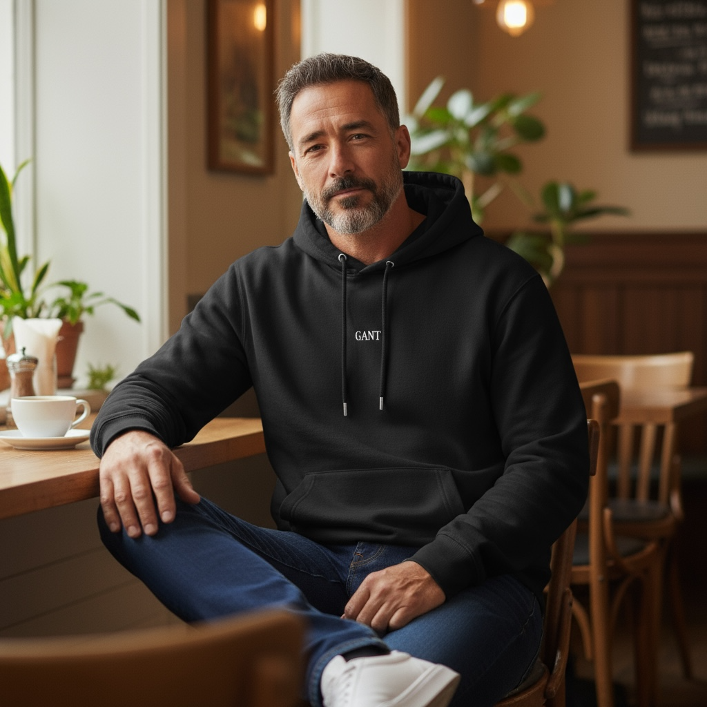 GANT SMALL GRAPHIC SWEAT HOODY