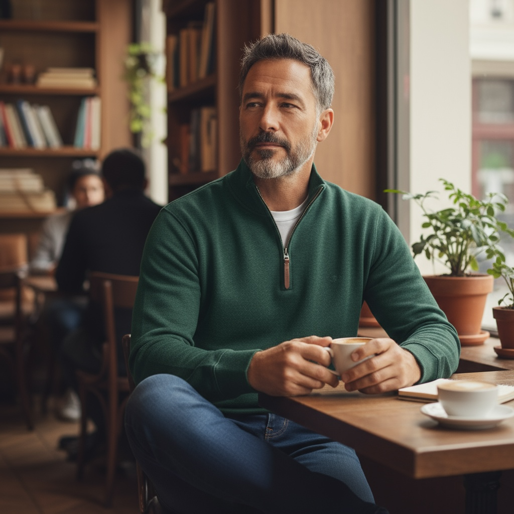 GANT SACKER RIB 1/2 ZIP SWEATSHIRT