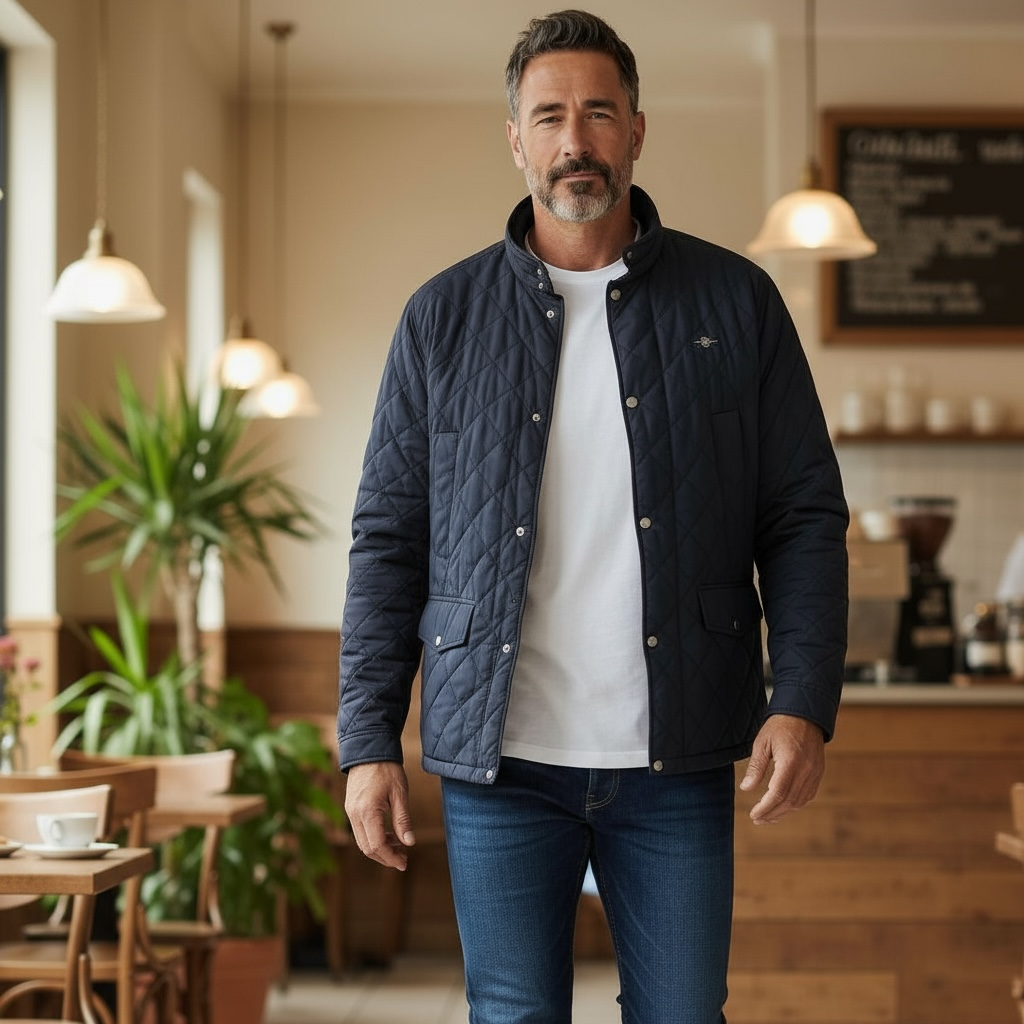 GANT QUILTED WINDCHEATER MID JACKET