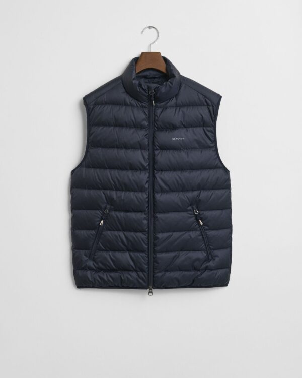 GANT NAVY LIGHT DOWN VEST GILET - Image 2