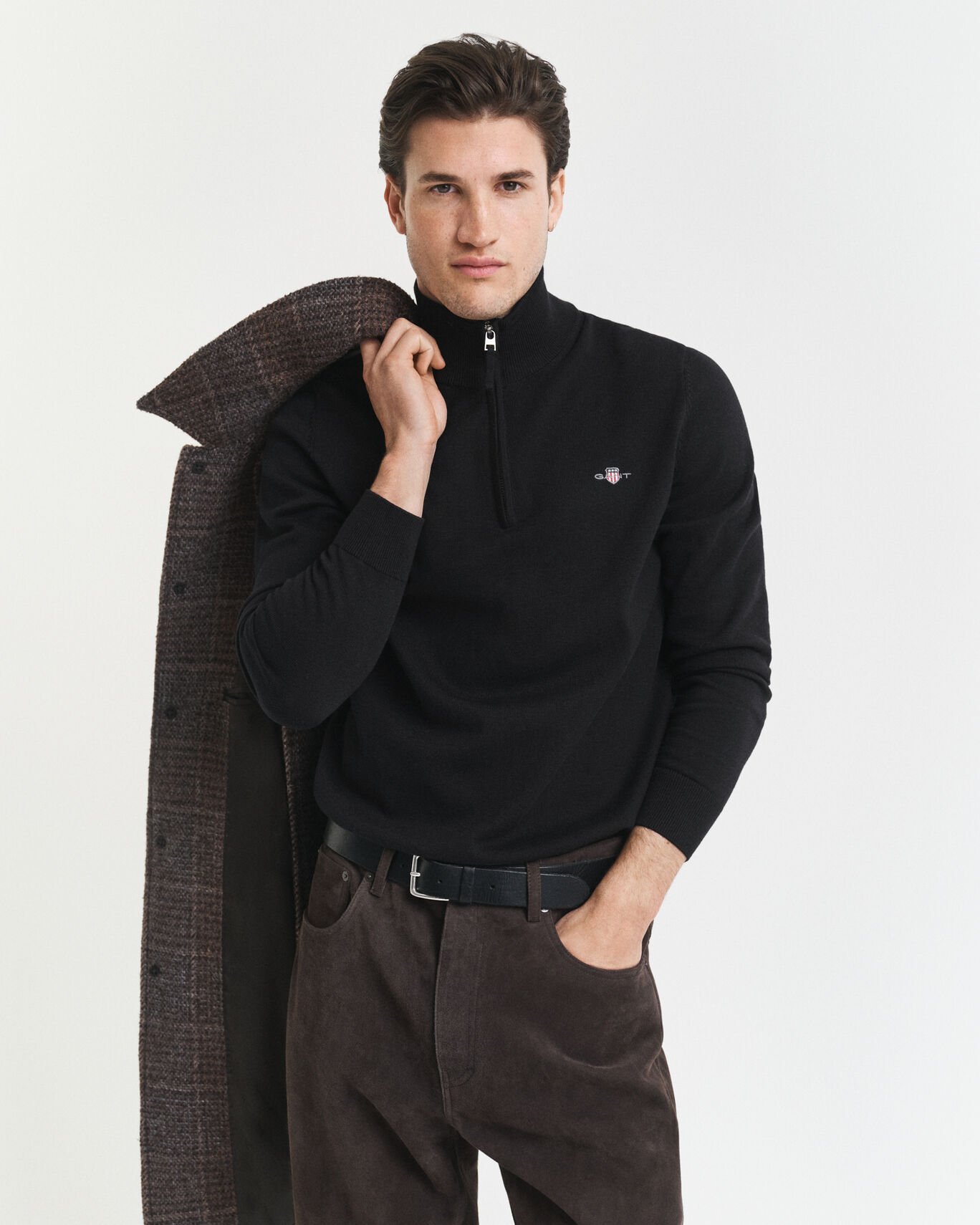 GANT CLASSIC COTTON 1/2 ZIP SWEATER
