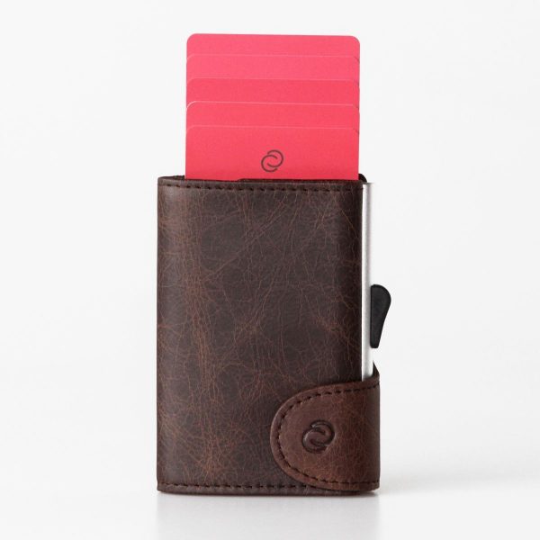 C-SECURE VINTAGE BROWN WALLET