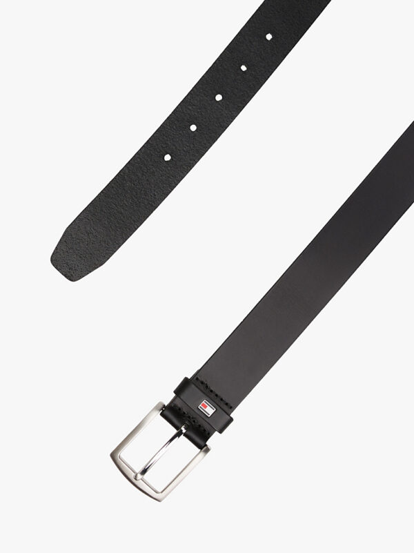 TOMMY HILFIGER NAVY LEATHER BELT - Image 2