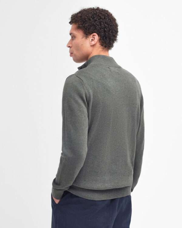 BARBOUR COTTON 1/2 ZIP KNITTED SWEATER - Image 2