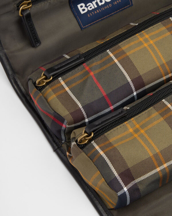 BARBOUR TARTAN HANGING WASHBAG - Image 5