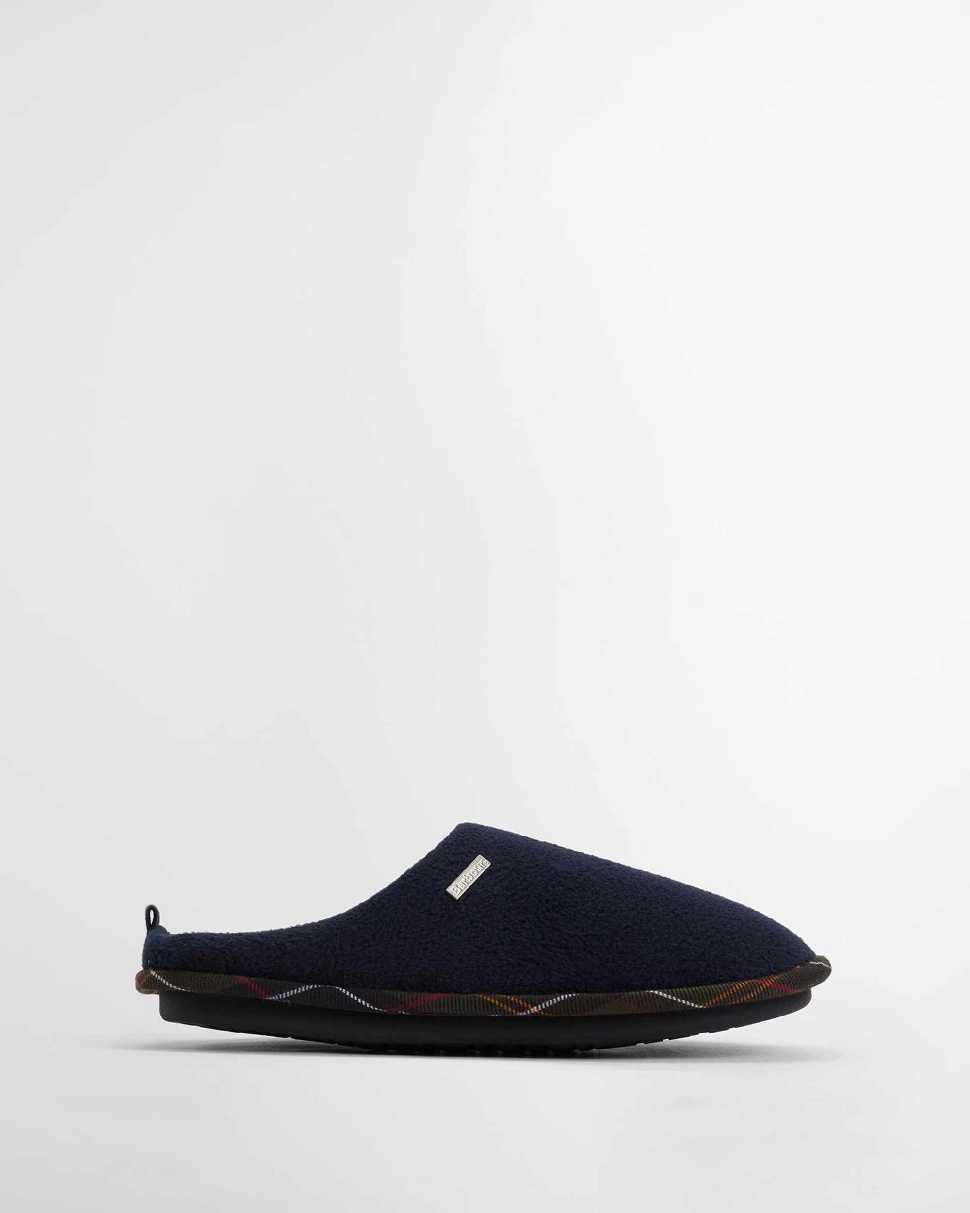 BARBOUR HEXHAM NAVY SLIPPERS