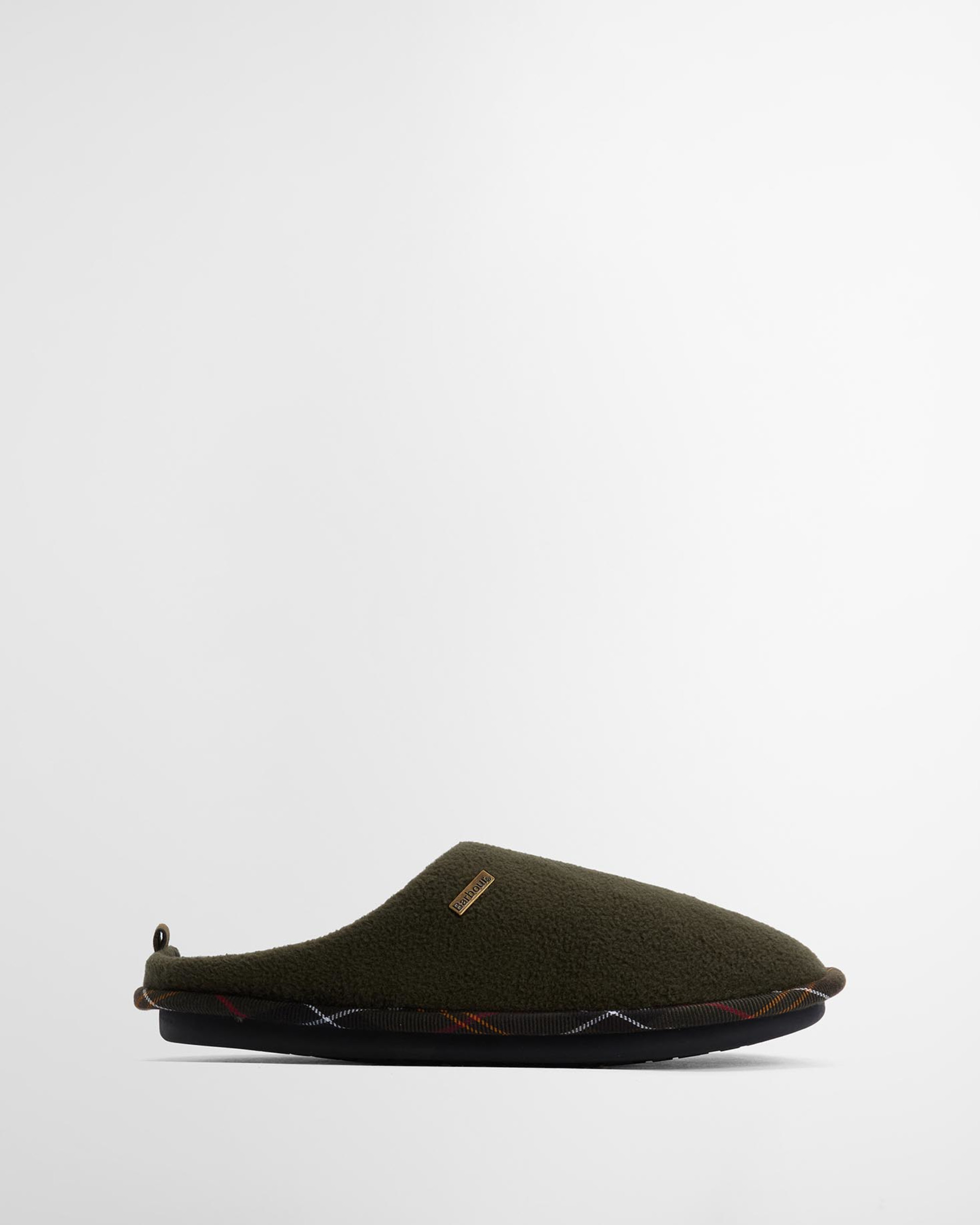 BARBOUR HEXHAM OLIVE SLIPPERS