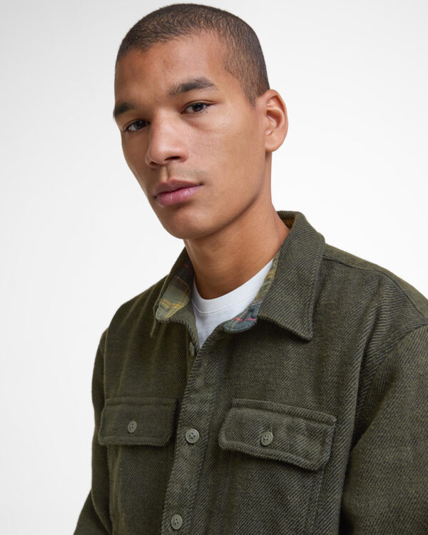 BARBOUR BAYSTONE RELAXED TWILL OVERSHIRT - Image 2