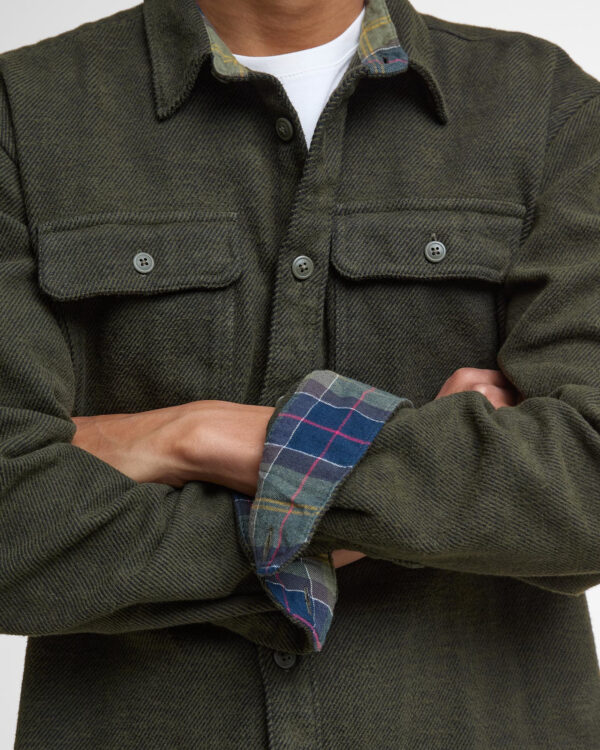 BARBOUR BAYSTONE RELAXED TWILL OVERSHIRT - Image 3