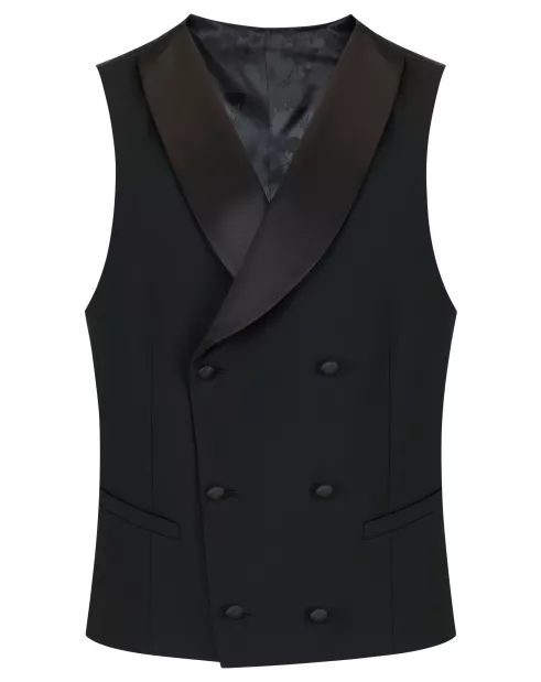REMUS DOUBLE BREASTED BLACK  RINO WAISTCOAT