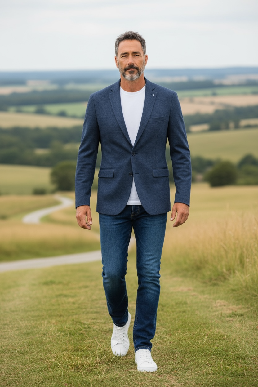 DG DAMON NAVY BLAZER