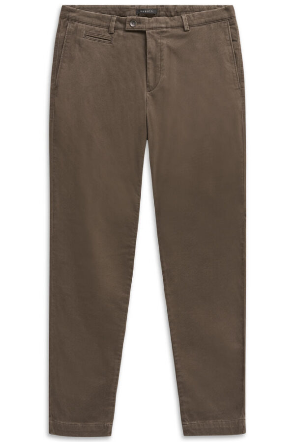 BUGATTI TAPPERED FIT BROWN CHINO - Image 2