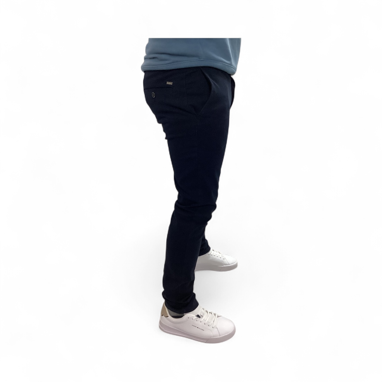 NALA NAVY STRETCH SLIM CHINO